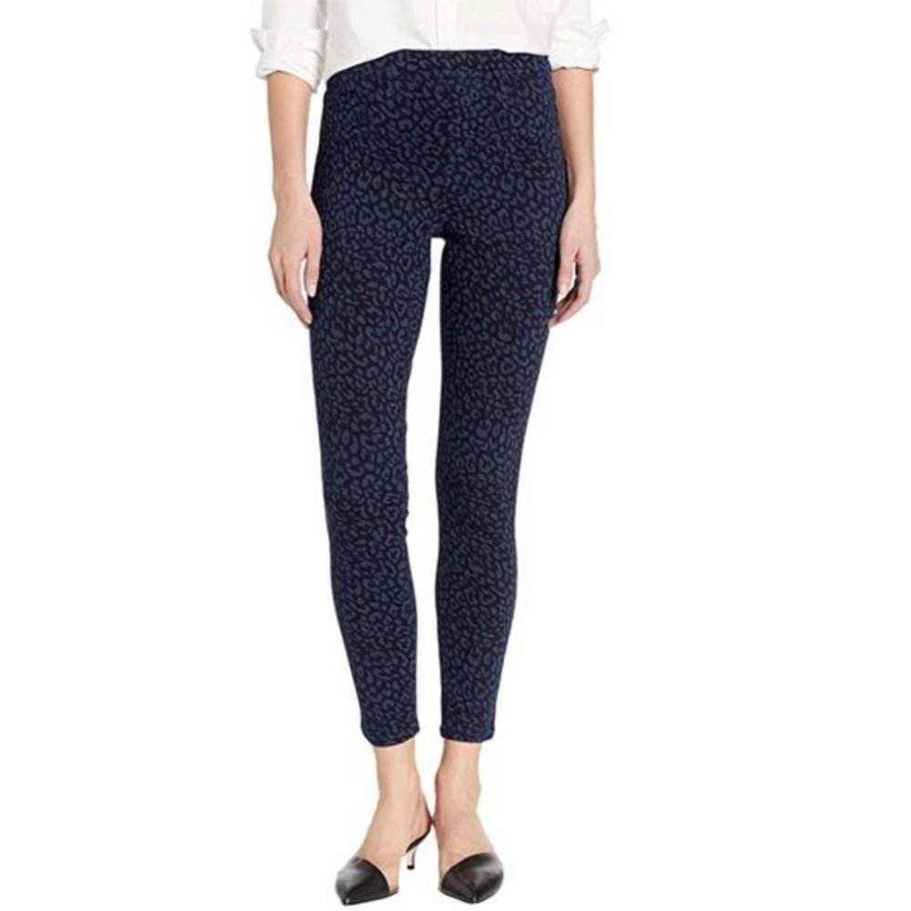 SPANX Denim Leopard Ankle Jean-ish Leggings